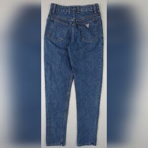 VTG 80s Guess Jeans Womens 28 (26x31) Blue Denim Georges Marciano Style 13050